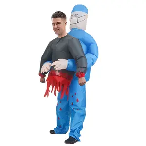Inflatable Doctor Costume, Ghost Hug Inflatable Toy Suit, Half-Body Doctor Halloween Party Costume, Funny Festival Performance Dress