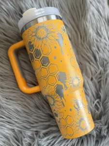 40oz Sunflowers and Honey Bees Tumbler
