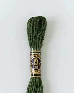 DMC Embroidery Stranded Thread - Six-Strand Embroidery Floss - 3362 - Conifer