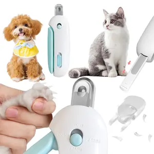 Pet Nail Clipper for Cats - Gentle Round-Hole Trimmer with Dust Storage | Adjustable Size & Hidden Nail File | Pet Grooming Tool for Safe & Loving Care
