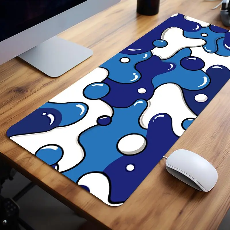 Creative Abstract Graffiti Pattern Gaming Mouse Pad, 1 Count Rectangle Mouse Pad for Gaming, Desk Keyboard & Mouse Mat with Non-Slip Rubber Base & Sti