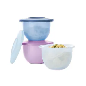 Tupperware Mini Bowls Impression 2.25 Cups set of 3 - Perfect for Snacks and Desserts