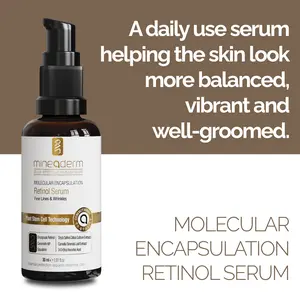Molecular Encapsulation Retinol Serum – Anti-Aging Face Serum with Encapsulated Retinol, Hyaluronic Acid, Ceramides, Vitamin C & Plant Stem Cells – Deep Hydration & Radiance