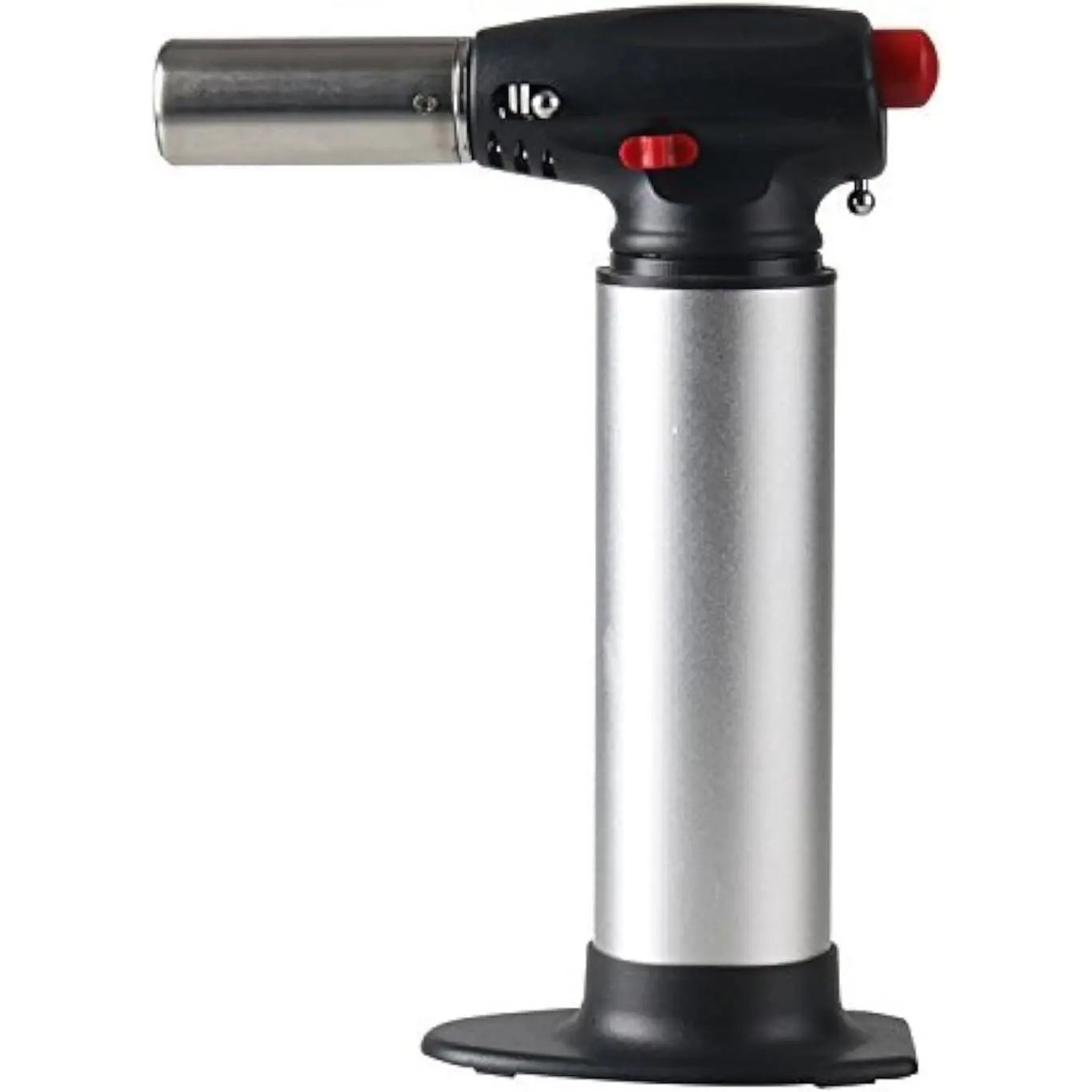Heavy Duty Micro Blow Torch Flame Forte-Torch for Soldering- Plumbing- Big Refillable Butane Torch- Jewelry-Torch for Home and Kitchen-Adjustable Flame-Security Lock (Gray)