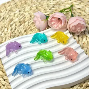30pcs/50pcs Glow-In-The-Dark Baby Fish Toys, Cute Miniature Decorative Accessories, Home Decor Ornaments for Office Desk, Creative Micro Landscape Ornaments, Cute Collectible Figurines