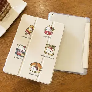 Hello Kitty Transparent Acrylic Case for iPad Series, Soft Shell Design, Compatible with Multiple Models Including 10th Gen & Pro Devices
