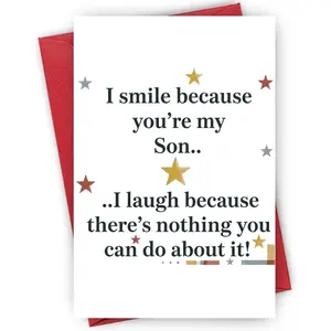 The Ultimate "Sorry Not Sorry" Son Card 🌟 | Perfect Birthday & Just Because Gift | Mom’s Favorite Prank Card
