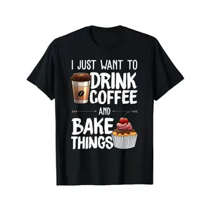 Fun Baking Gift for Men and Women Baker Coffee Lovers T-shirt