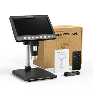 7" Digital Microscope for Adults, SKYEAR Coin Microscope 1200X Magnification with 8 Ajustable LED, USB Microscope for Windows/MacOS, Coin Collection Supplies