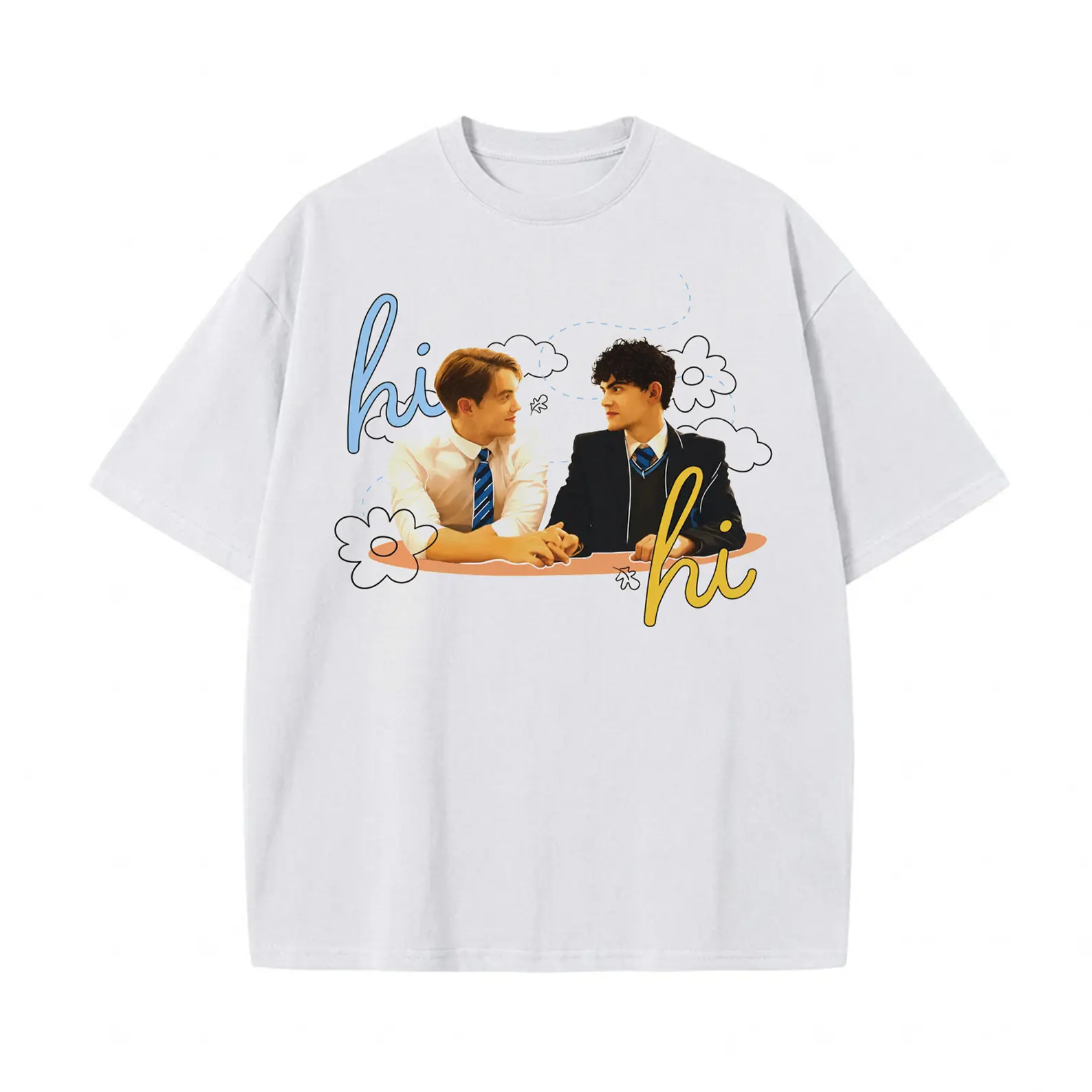 Women's Heartstopper TV Series Cotton Shirt, Nick Nelson Charlie Spring Tee, Heartstopper Leaves Printed Shirt, Heartstopper LGBTQ Pride Shirt