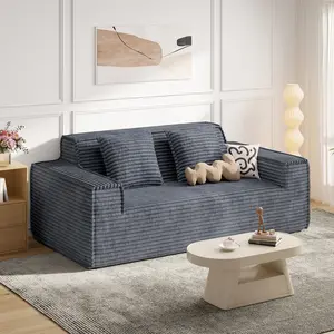 75'' Cloud Loveseat Sofa, No Assembly Required Comfy Deep Seat Couches 1 pcs for Living Room, Bedroom, Apartment