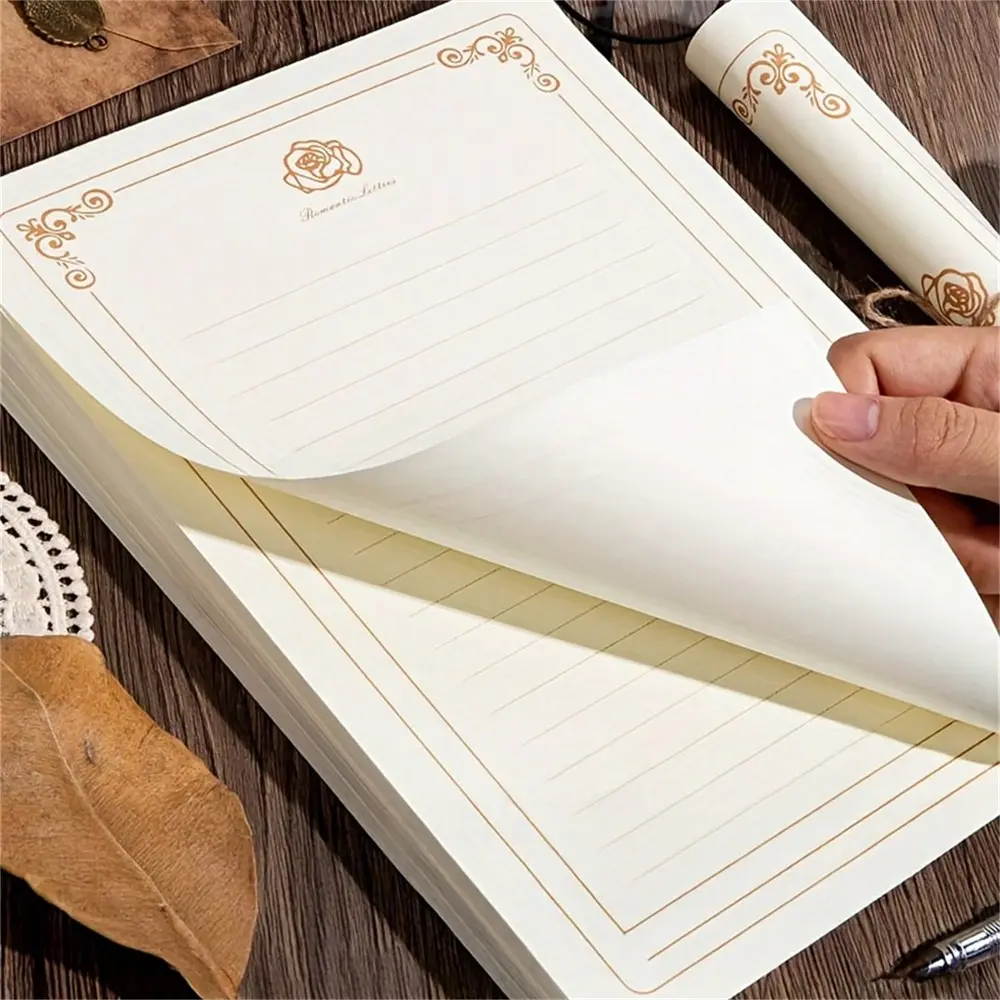 A5 Thick & Smooth Writing Paper, Classic Ruled Paper, 30/60/120 Sheets, Elegant &, Ideal for Calligraphy, Journaling, Office Use