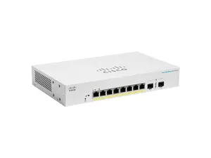 Cisco Business CBS220-8P-E-2G Ethernet Switch, 8 Ports - Manageable - Gigabit Ethernet - 10/100/1000Base-T, 1000Base-X - 2 Layer Supported