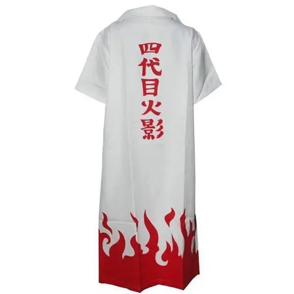 Brdwn Unisex 4th Generation Yondaime Hokage Namikaze Minato Cosplay Costume Cloak Cap Trench