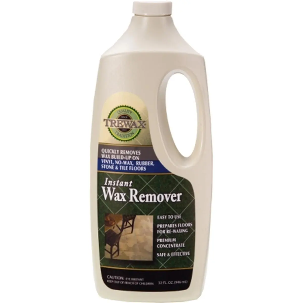212 MAIN Trewax Wax Stripper (887045027) - Ammonia-Based 32 oz Liquid Household Cleaner, Pleasant Scent, Safe & Effective Instant Wax Removal Solution for Household Cleaning, Mix with Water Compatible, Grease & Grime Emulsifier Floor Cleaners, Heavy Duty
