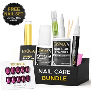 EXSIVIA Complete Nail Care Bundle Nail Products Nail Care Liquid nails kit set nail kit nail tech supplies