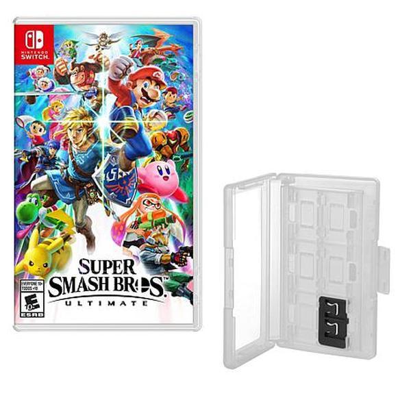 Super Smash Bros. Ultimate Game for Nintendo Switch with Game Caddy