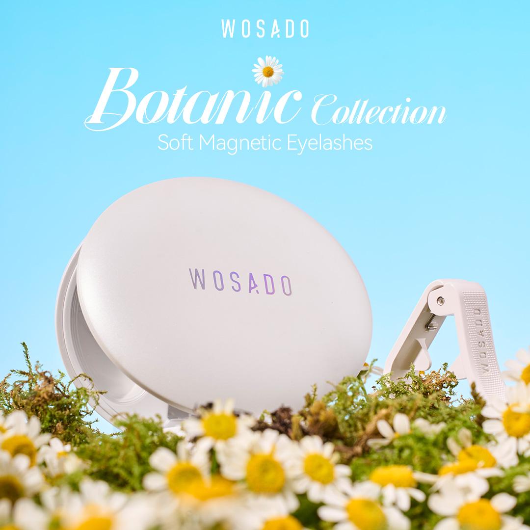 WOSADO Botanic Collection Extended- Band Soft Magnetic Eyelashes All-in-One Box Waterproof Reusable Glue-Free Eyeliner-Free Makeup Cosmetic