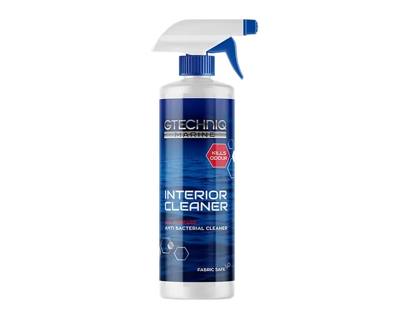 GTECHNIQ Marine Interior Cleaner - Deep Cleaning Fabric-Safe Solution for Boaters, Anti-Bacterial Protection, Eliminates Germs & Odors, Works on Leather/Plastic, Keeps Interiors Hygienic for Regular Maintenance