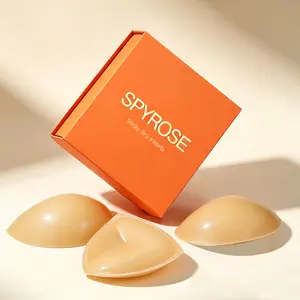 SPYROSE Sticky Bra Inserts, Double-sided Sticky Push Up Inserts, Reusable Bra Pad Inserts for Bikini Dress Swimsuit Sports Bra Comfort Comfortable Fit Style Water Proof Womenswear Outfit(Random shipment of new and old packaging)