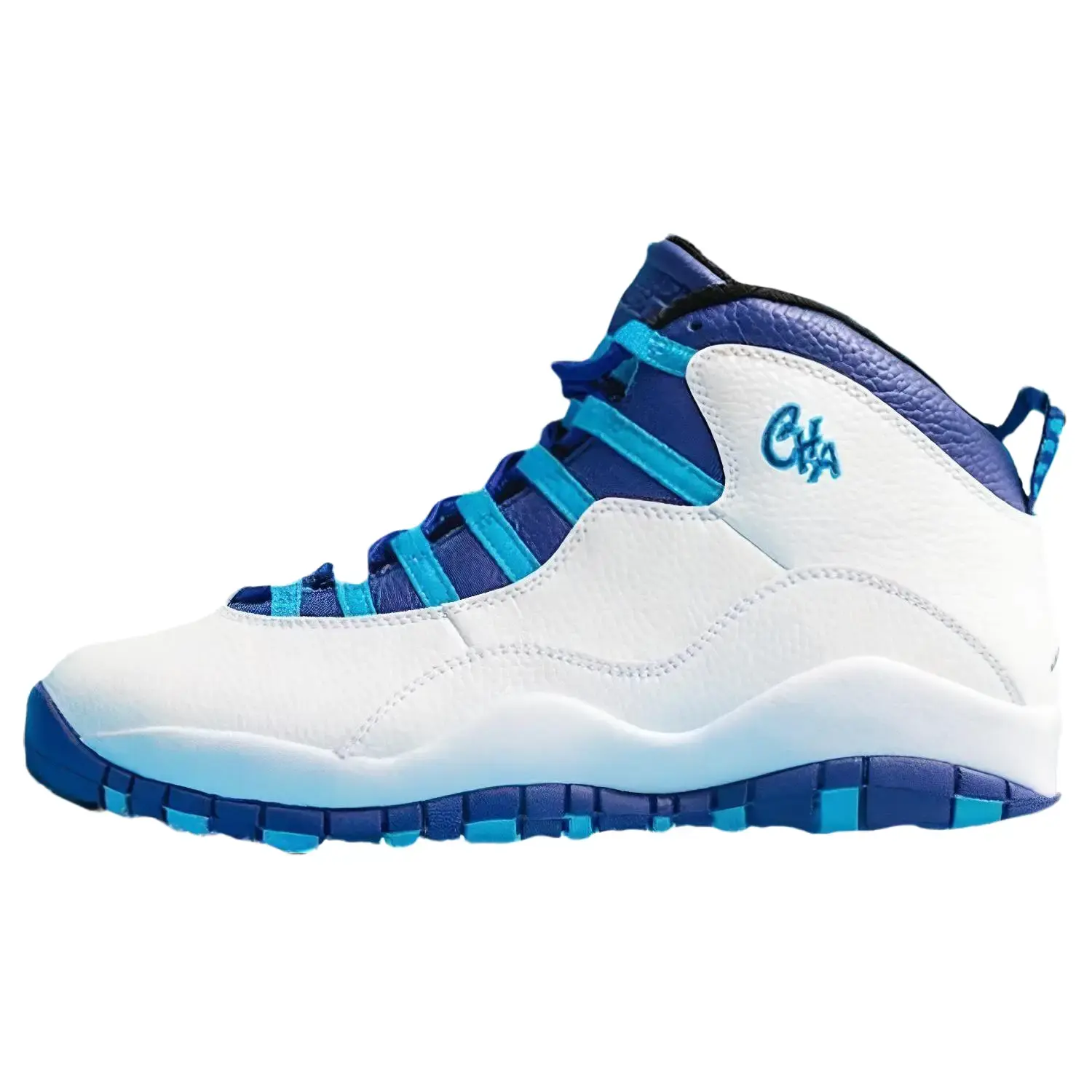 Nike Air Jordan 10 Retro 'Charlotte Hornets' Men's - Durable Leather Upper, Cushioned Support, All-Season Comfort, Classic Basketball Style, Solid, Court Wear, Cushioned Fit, Secure Hold, Standard Us Sizes, Us M 10, All Seasons