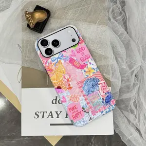 Italian-style relaxed summer vacation design protective case, sturdy and durable 2-in-1 case, compatible with iPhone 17/16/15/14/13/12/11 Pro Max/Plus/Pro, Samsung Galaxy S25/S24/S23 Ultra series, stylish and minimalist phone case.