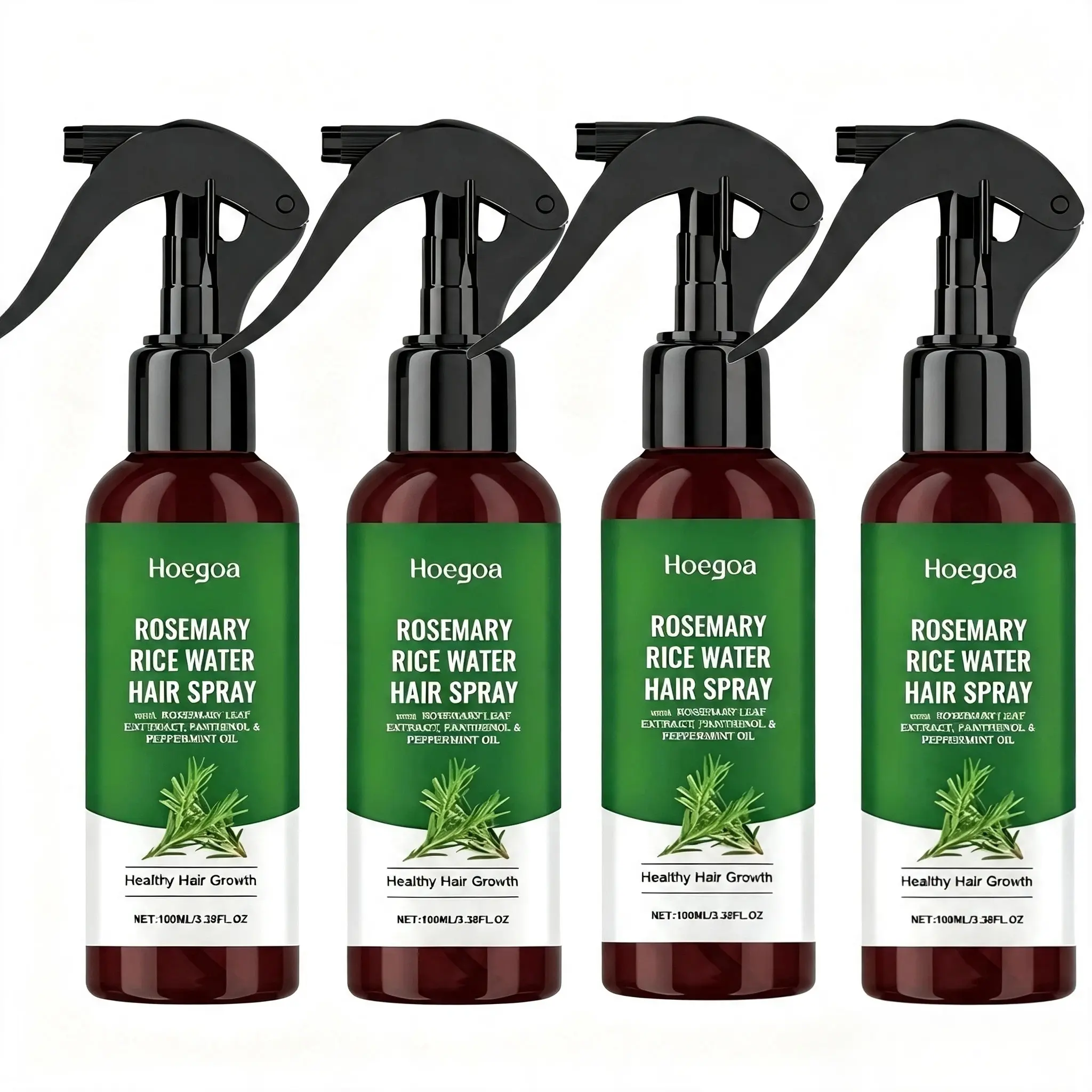 【Buy 2 Get 2 Free】Rosemary Rice Water  Spray With Rosmarinus Leaf Extract & Mentha Piperita (Peppermint) Oil Volume: 3.38 FL OZ scalp nourishment haircare fuzz hair booster rosemary