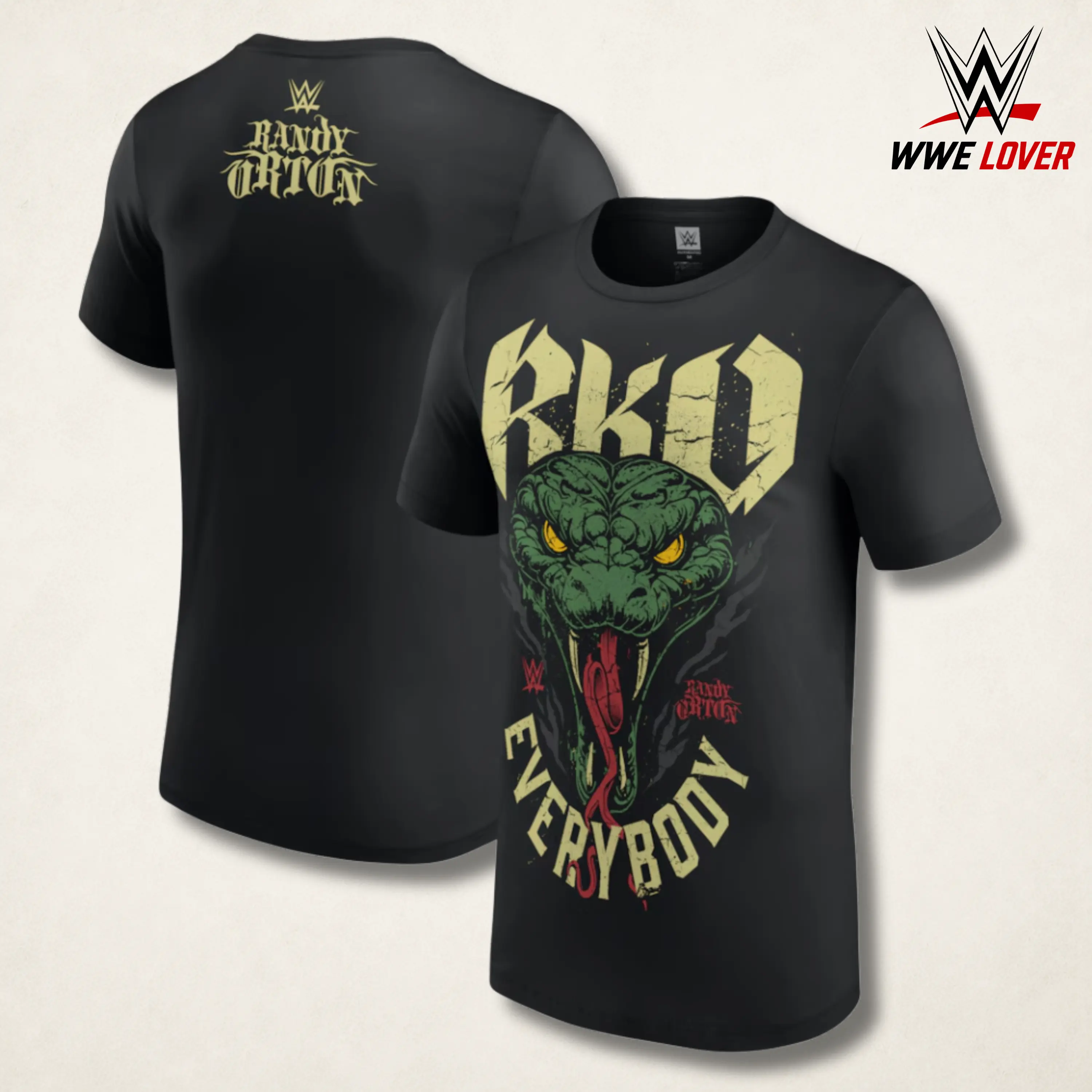 WWE Randy Orton RKO Everybody Viper T-Shirt, Vintage Graphic Champion Tee – Y2K Premium Cotton Top Trendy Streetwear Unisex Wrestling Gift for Fans Made in USA
