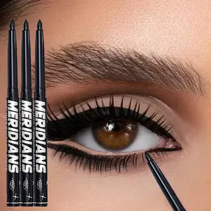 5pcs Waterproof and Sweat-resistant Black Eyeliner Pencils - Long-lasting, twist-up design for easy use, suitable for bold eye makeup, perfect for daily wear or parties, Eye Makeup Products