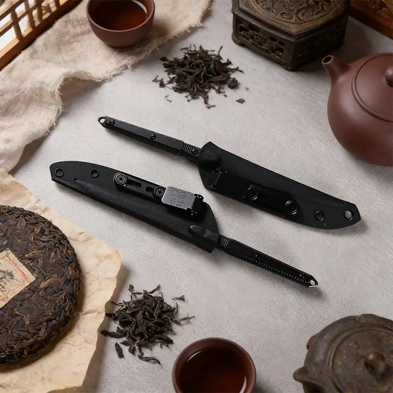 High-end 440C stainless steel tea set, tea tray, tea cake crusher, suitable for tea ceremony, a perfect gift for family and friends