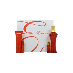 212 MAIN Eva Longoria EVAmour 4-Pc Fragrance Gift Set - Bergamot & Fruity Scent, Musky Amber EDP Spray, Adults Gifts