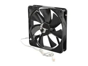 Bgears b-Blaster 140mm 2 ball bearing High Speed 1800 RPM High Airflow 103 CFM 3pin 3wire 12VDC fan.