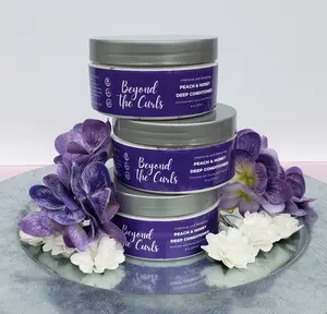 Beyond The Curls Peach & Honey Deep Conditioner - Ultra-Moisturizing Formula with Organic Aloe Vera, Vitamin E & Honey for Healthy Shiny Hair Care