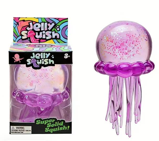 Jellyfish Design Squeeze Stress Ball, Fidget StressBall, Ice Squeeze Cube-Drop Malt Sugar Balls