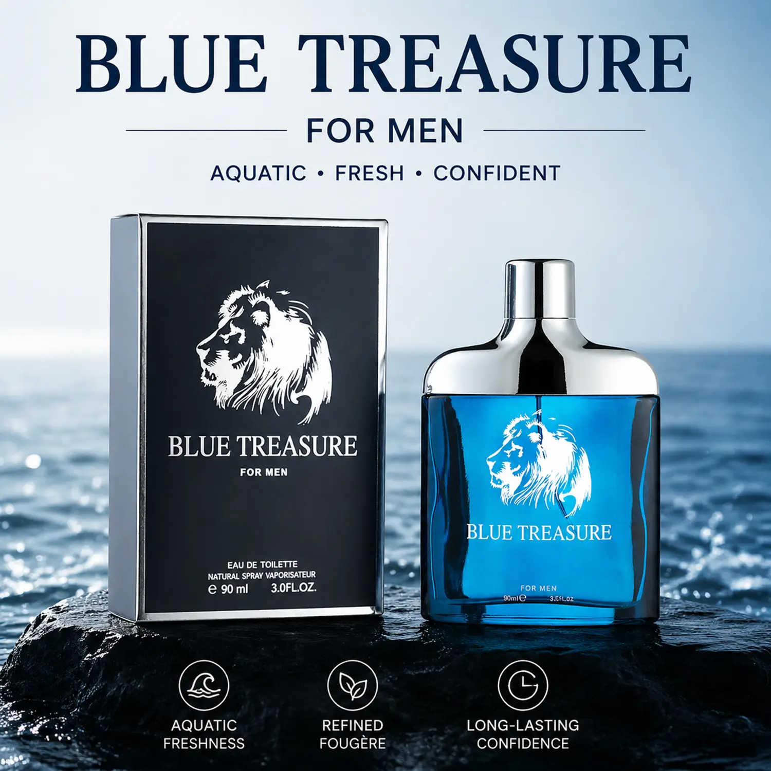 Men's Extreme Cologne, Pheromones Infused Fragrance for Smelling Good with a Floral-Fruity-Woody Signature Scent that All-Night Lasts, Ideal for Holidays and Valentine's Day, Male Cologne, Adults