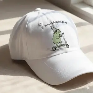 Off to Be Radical Left Scumm Printed Wash Hat, Anti ICE Baseball Cap, Social Justice Hat