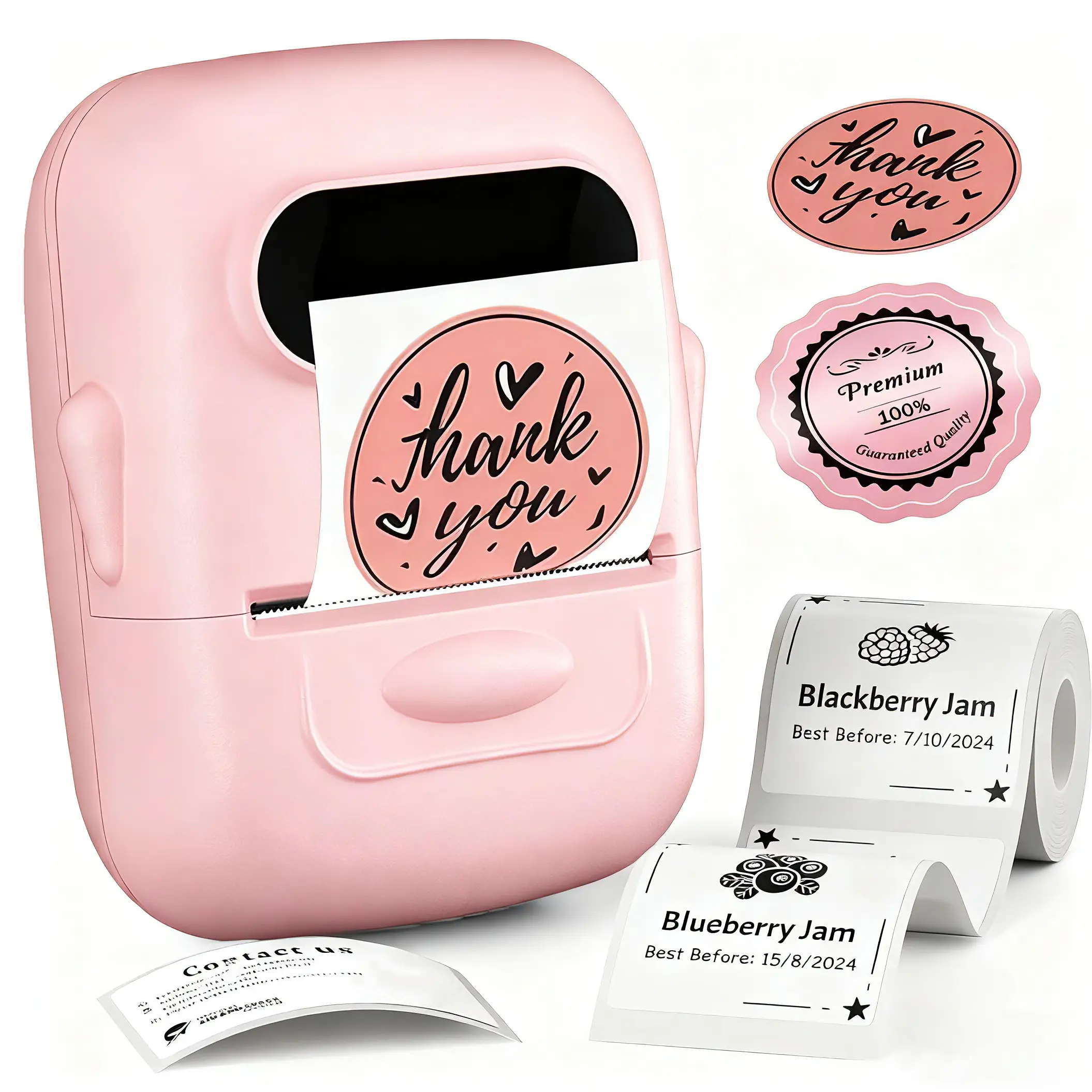 Marklife Label Maker, thermal printers, portable mini Bluetooth wireless printers. Capable of printing thank-you cards, gift labels and product labels. Suitable for schools, offices and home storage. The best tool for the school season.