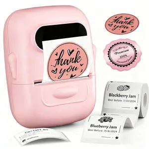 P50 Label Printer, portable Bluetooth thermal label printer, capable of printing name labels and item labels. Suitable for home and personal use. Compatible with Android, Apple and Windows systems. Valentine's Day gift, Super Bowl