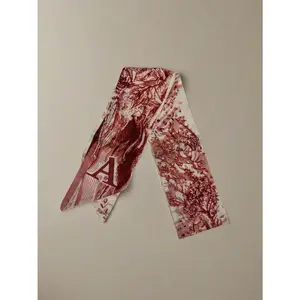 Vintage Initial Bag Scarf - Elegant Design for Versatile Use