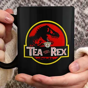 Tea-Rex Mug: Jurassic Park Parody Gift, Dino Tea Lover Gift,  T-Rex Mug, Dinosaur Mug, Tea Mug, Jurassic Mug, Funny Dinosaur Gift, Dinosaur Lover, Tea Enthusiast - dns10008