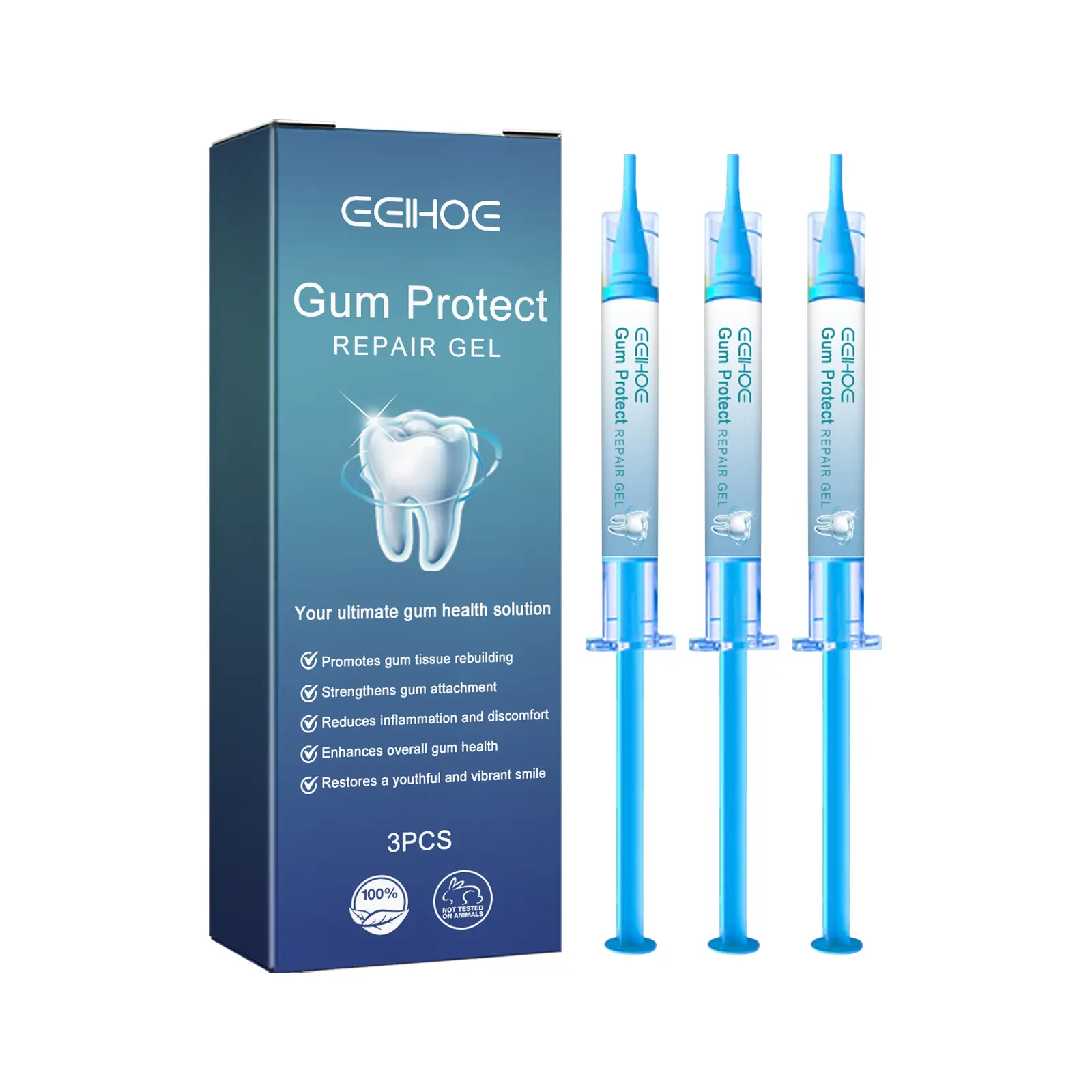EElHOE Daily Oral Care Gel, Gentle Formula for Teeth Surface Cleansing, Refreshing Breath, Gum Surrounding Area Oral Maintenance Gel