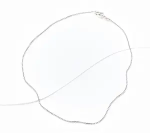 JAI Sterling Silver 1.6mm Baby Box Chain 18" Necklace, 6.20g