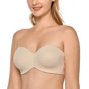 [Live] Summer wireless non-slip strapless bra and backless underwear set. Ultra comfy, breathable fit, no tight binding, stays in place all day.