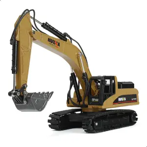 1:50 Alloy Excavator Model Toy, Diecast Construction Vehicle with Articulated Arm & Bucket, Authentic Replica for Collection Display & Desktop Decor, Ideal Christmas Birthday Gift for Men & Boys Collectors