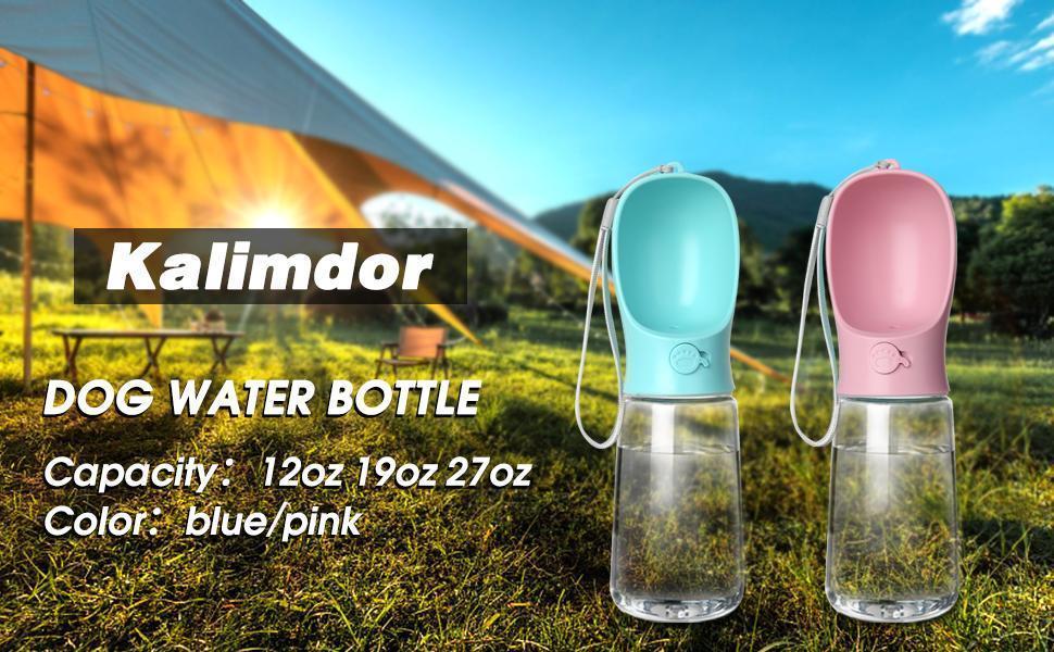 Dog Water Bottle, Leak Proof Portable Puppy Water Dispenser with Drinking Feeder for Pets Outdoor Walking, Hiking, Travel, Food Grade Plastic (19oz Blue) Dog Water Bottle, Leak Proof Portable Puppy Water Dispenser with Drinking Feeder for Pets Outdoor Walking, Hiking, Travel, Food Grade Plastic (19oz Blue)