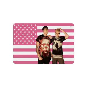 Sam and Colby Printed Metal Painting for Garage, Home, Cafe, Bar, Bathroom Wall Decoration Premium Sign 8x12 In