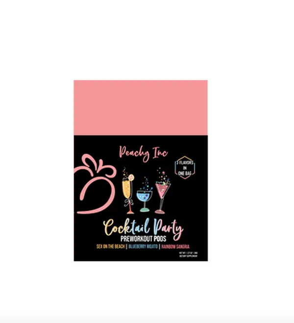 Cocktail Party Fitness Supplement Sample Pack - 3 Pods, Pre-Workout Support, Energy Boost for Active Individuals