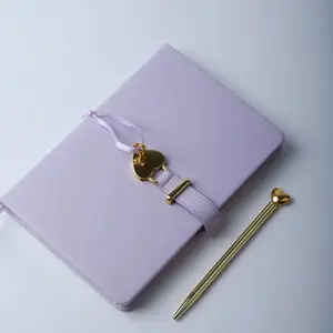 Hardcover Girl's Journal with Love Lock