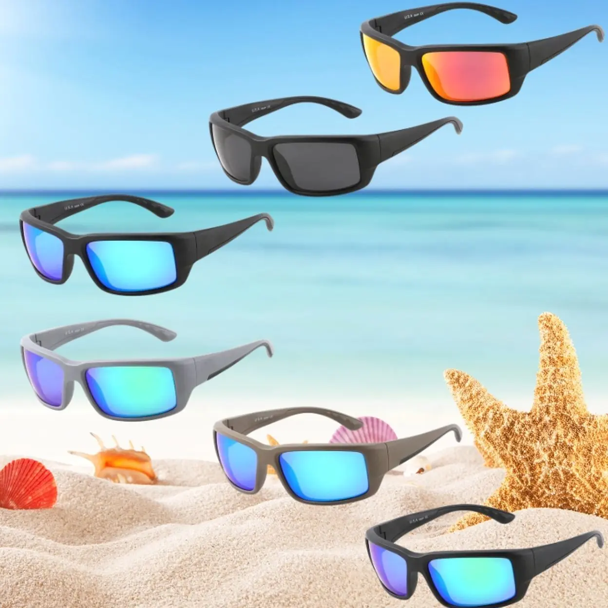 Fantail Future Tech Polarized Sunglasses Fashion Outdoor UV400 Protective Eyewear for Daily Wear