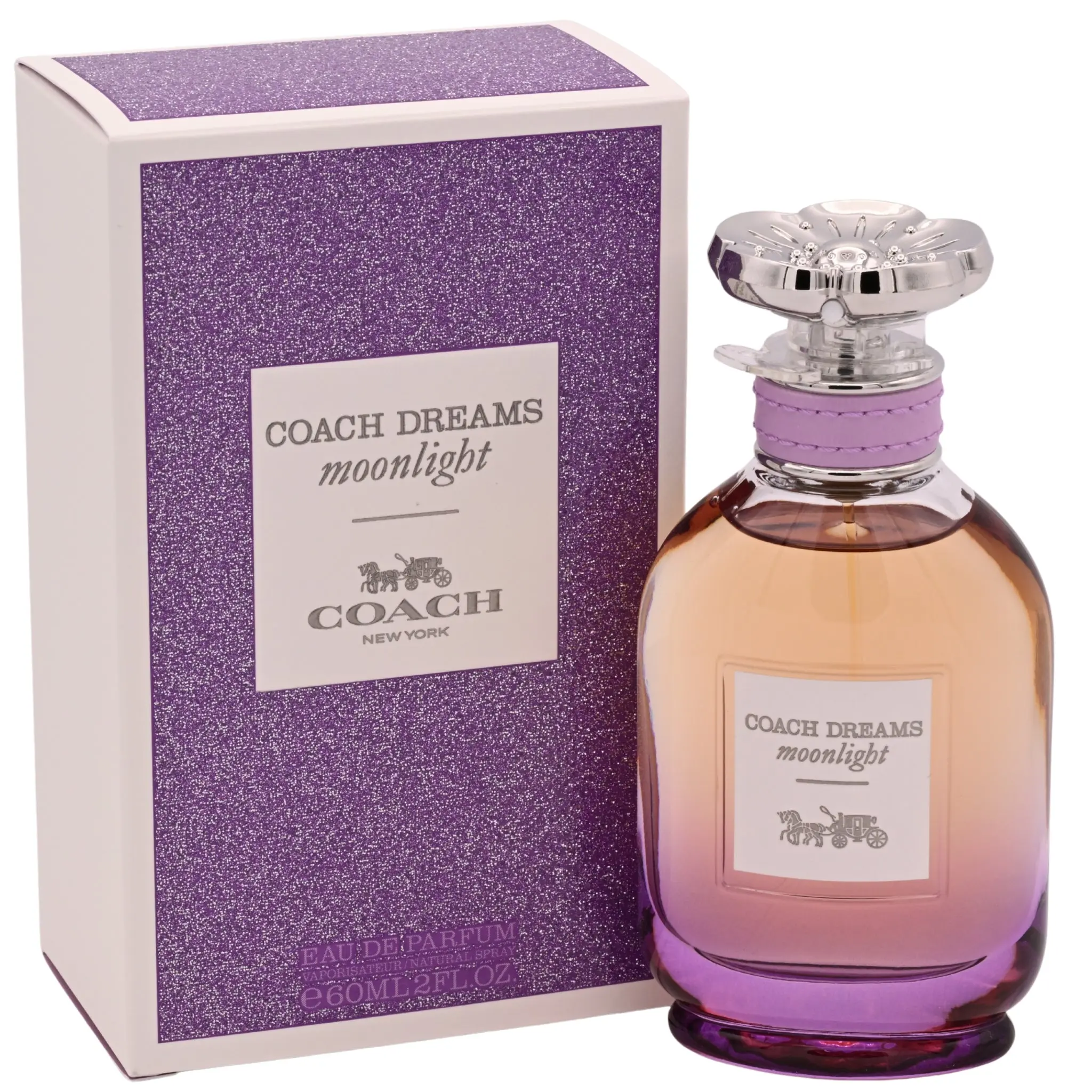Coach Dreams Moonlight Eau de Parfum Spray for Women, Floral Scent with Rose, Jasmine & Tonka Bean, 2 fl oz, Co